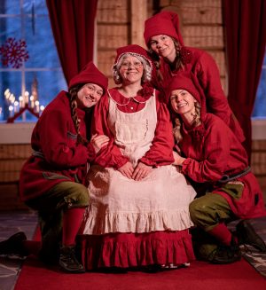 Meet Mrs. Santa Claus and the elves in Santa Claus Village in Rovaniemi, Finland