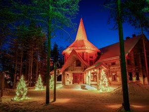 La Maison de la Mère Noël dans le Village du Père Noël à Rovaniemi pendant le 